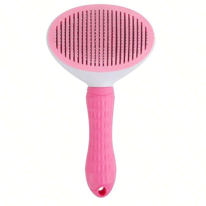1pc Cat Grooming Brush Pet Hair Remover Comb Anti-Slip Stainless Steel Dog Brush Cat Accessory
